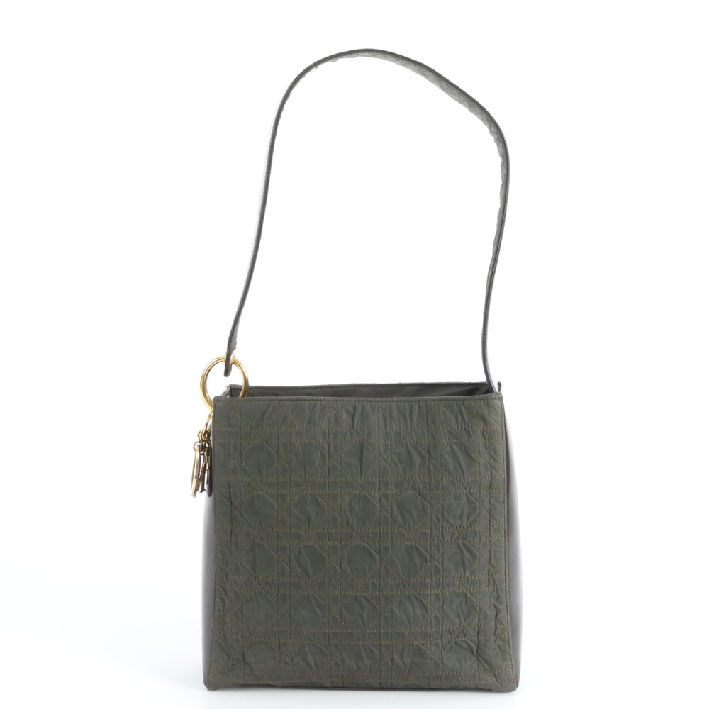 クリスチャンディオール カナージュカーキショルダーバッグ