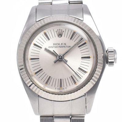 ロレックス ROLEX 6719/4 ヴィンテージ オイスターパーペチュアル Cal.2030 ロングメモリ 自動巻き レディース 良品 腕時計 O#148850