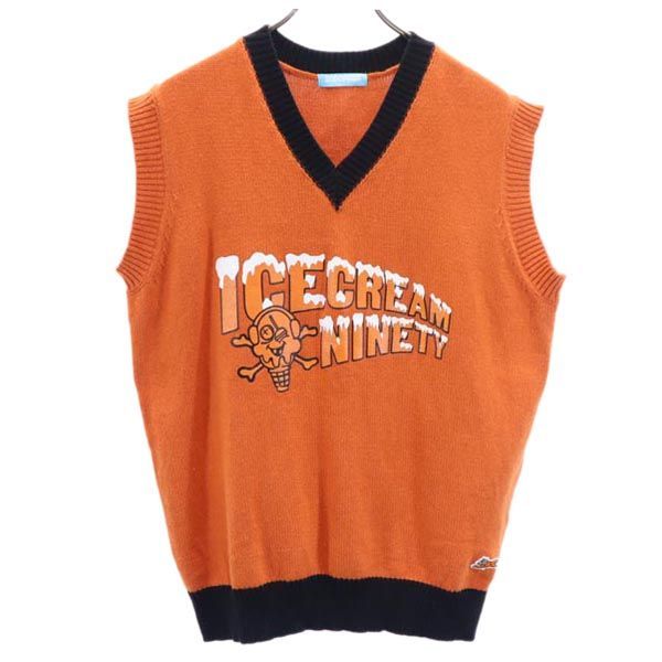 ICE CREAM Vネック ニットベスト
