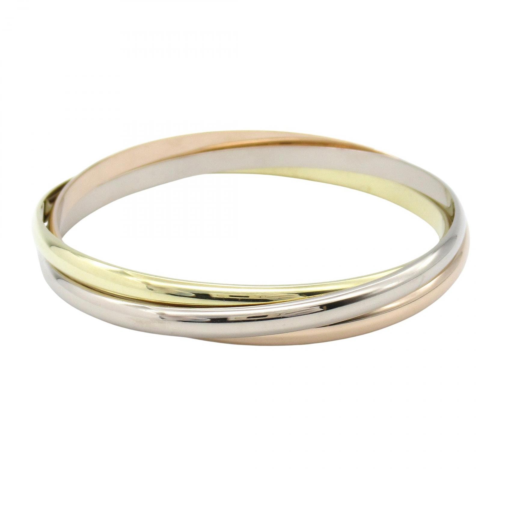 カルティエ CARTIER トリニティブレス ブレスレット アクセサリー K18(イエローゴールド) K18WG(ホワイトゴールド) K18PG(ピンクゴールド) レディース ゴールド系 / シルバー系 B6067817 【中古】