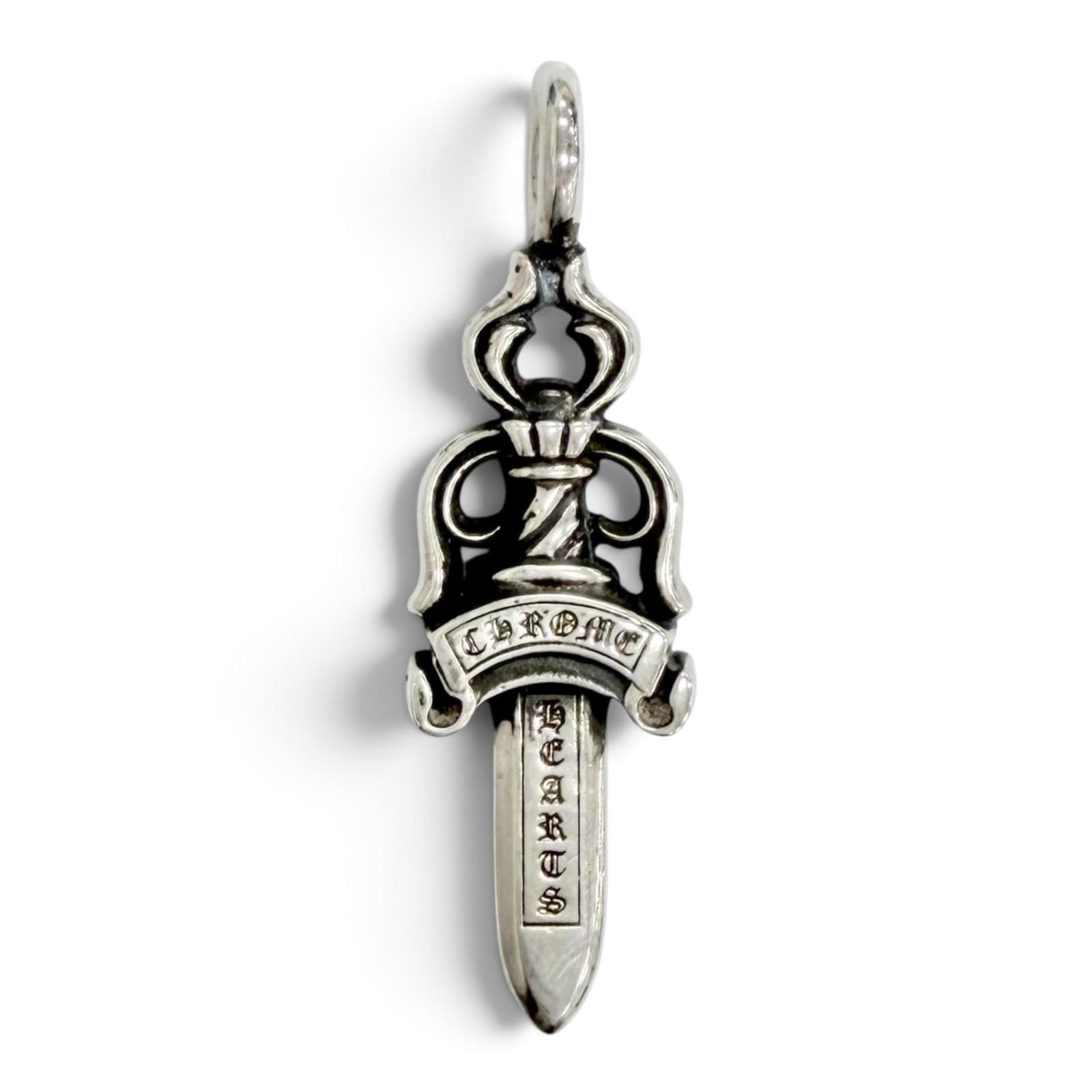 Chrome Hearts Double Dagger Pendant "Silver"