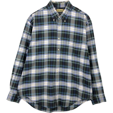 古着 エルエルビーン L.L.Bean 長袖 ボタンダウンチェックシャツ メンズL相当/eaa647671