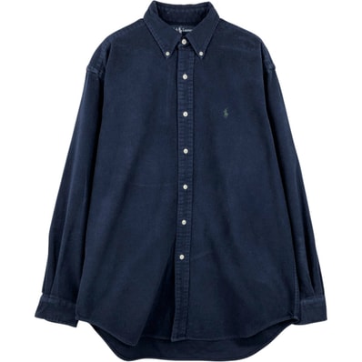 古着 ラルフローレン Ralph Lauren BLAIRE 長袖 シャモアクロスシャツ 北マリアナ諸島製 メンズM相当/eaa650519