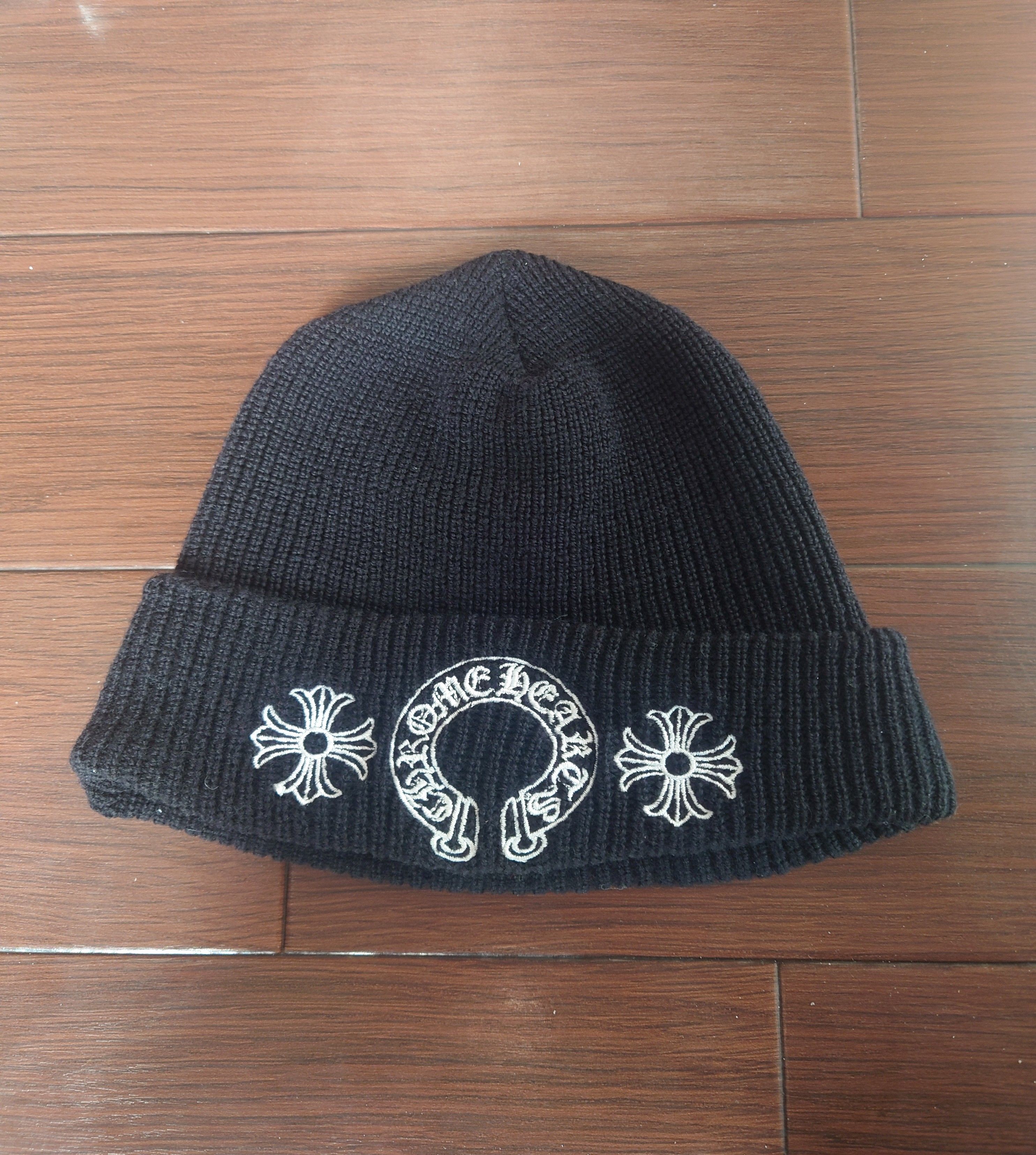 Chrome Hearts Wool Watch Cap Horseshoe "Black"