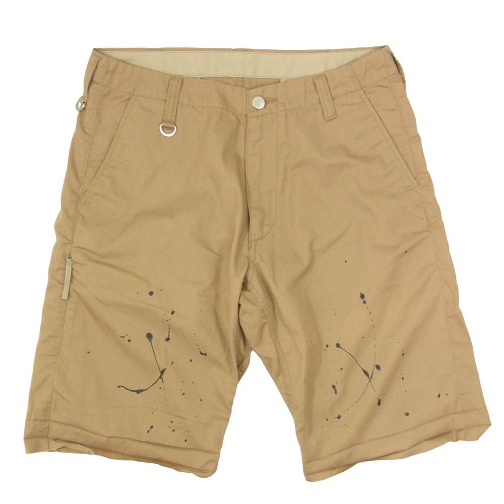 uniform experiment ユニフォームエクスペリメント UE-200039 DRIPPING SHORTS ドリッピング ショーツ キャメル系 ブラウン系 2【中古】