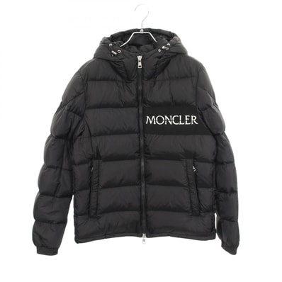 モンクレール MONCLER AITON アイトン フード付き ダウンジャケット 衣料品 アウター ナイロン メンズ ブラック系 4188405 【中古】