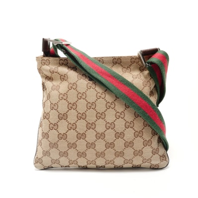 グッチ GUCCI シェリーライン GGキャンバス ショルダーバッグ【中古】