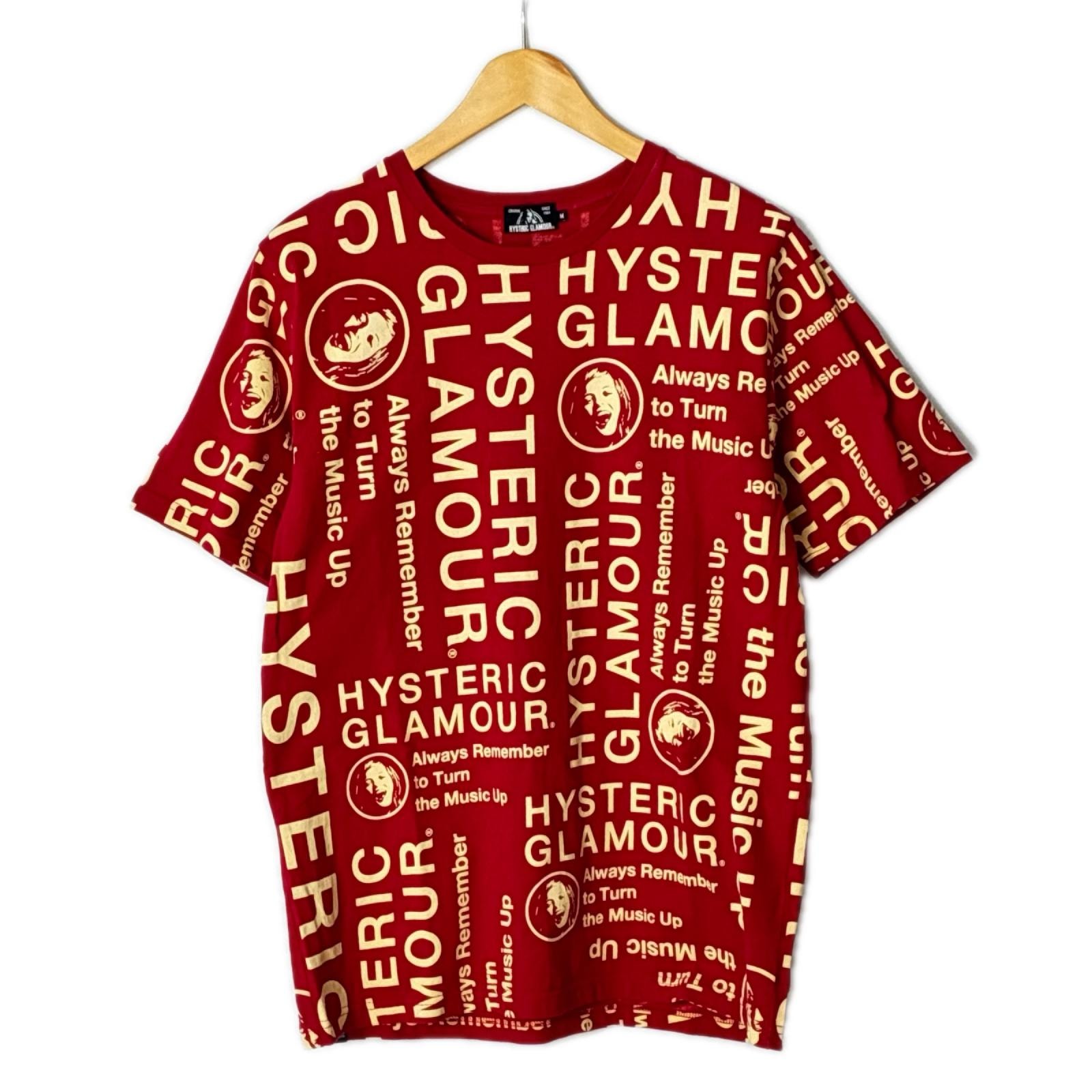 Hysteric Glamour ヒステリックグラマー Tシャツ 半袖 SIZE M 02192CT21 レッド メンズ