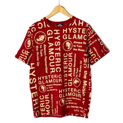 Hysteric Glamour ヒステリックグラマー Tシャツ 半袖 SIZE M 02192CT21 レッド メンズ
