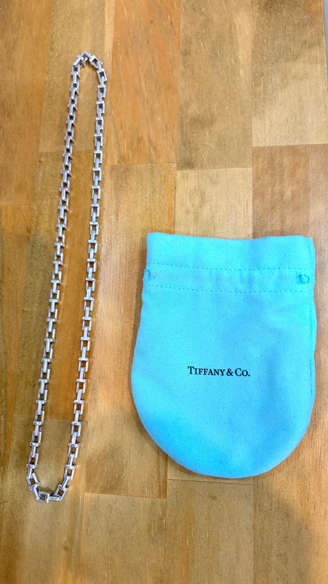  TIFFANY&Co.  ティファニー ネックレス Tナローチェーンネックレス