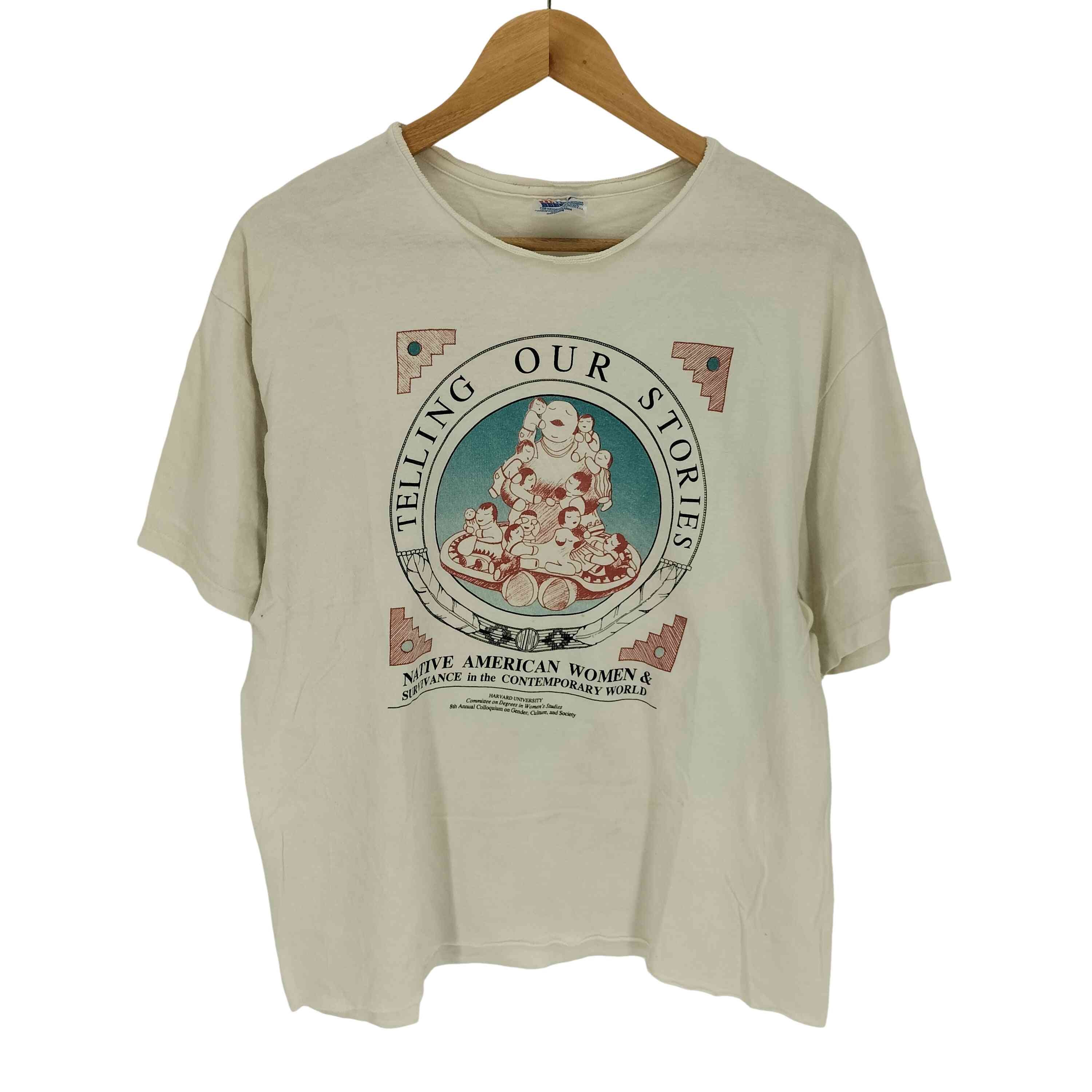90-00S USA製 Storyteller Doll プリント クルーネック Tシャツ【1143716756195】