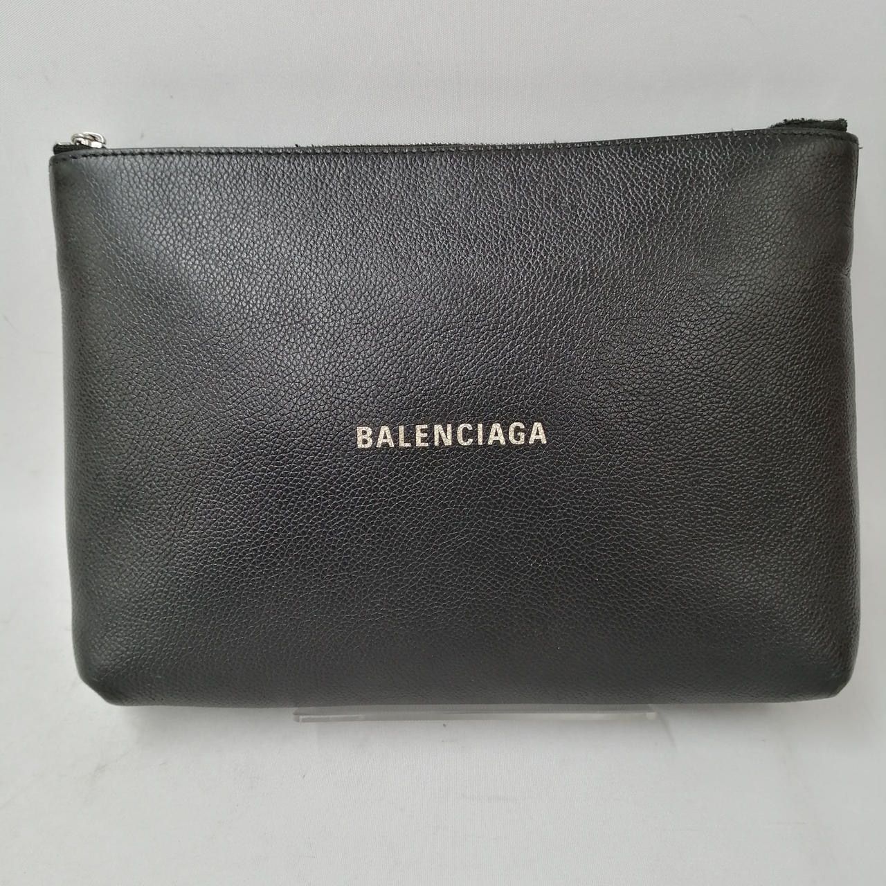 BALENCIAGA Cash Gusset Pouch With Handle "Black"