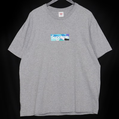 Supreme / Emilio Pucci® Box Logo Tee "Grey/Blue"