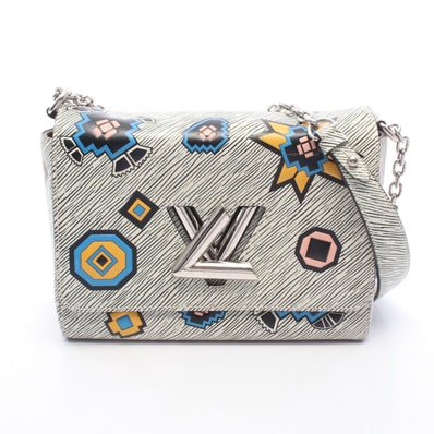 ルイ・ヴィトン LOUIS VUITTON ツイストMM エピデニム ショルダーバッグ バッグ レザー レディース ホワイト系 / ブラック系 / マルチカラー M50824 【中古】