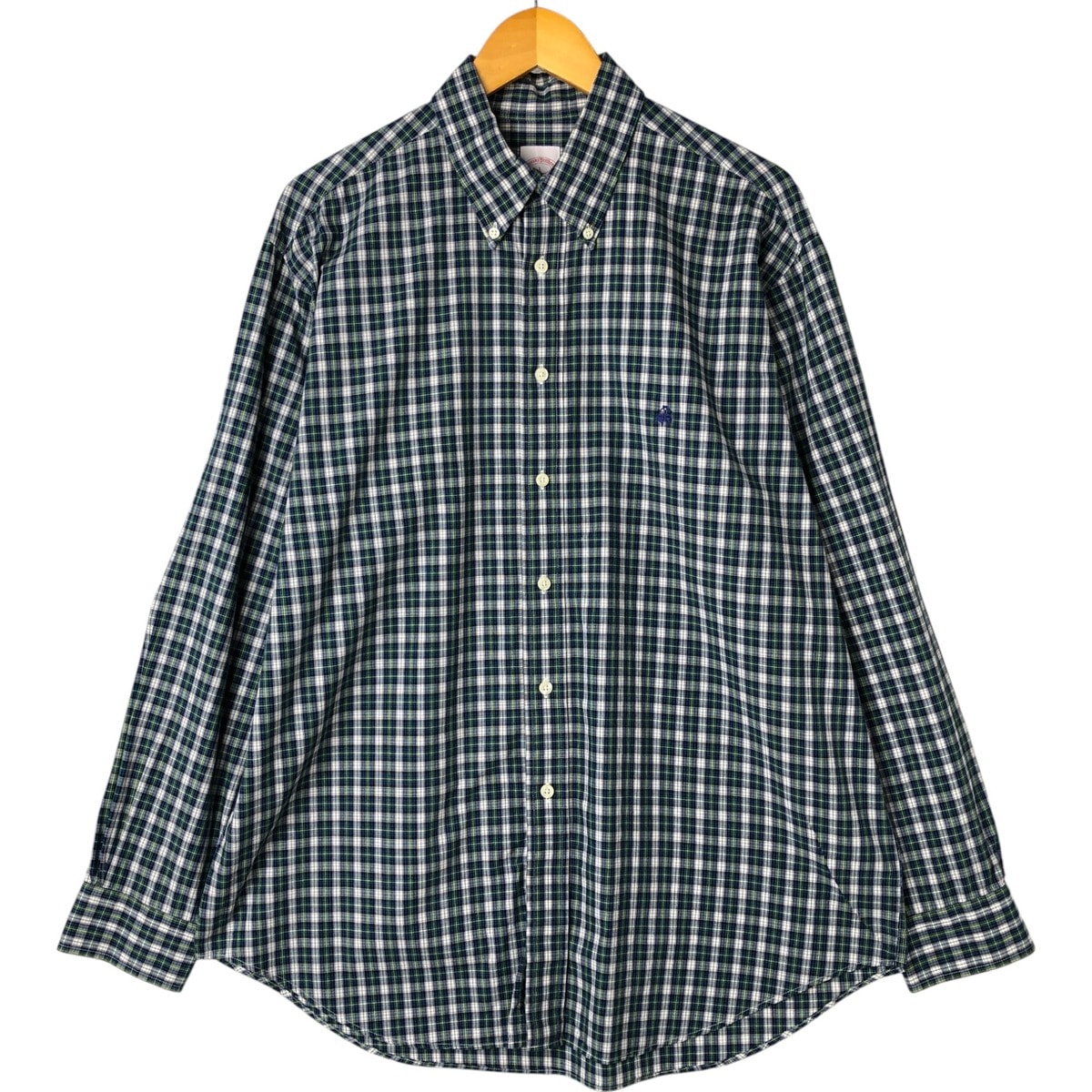 古着 ブルックスブラザーズ Brooks Brothers 346 長袖 ボタンダウンチェックシャツ メンズL相当/eaa541774