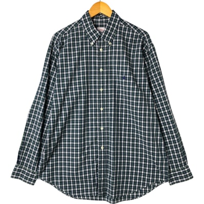 古着 ブルックスブラザーズ Brooks Brothers 346 長袖 ボタンダウンチェックシャツ メンズL相当/eaa541774