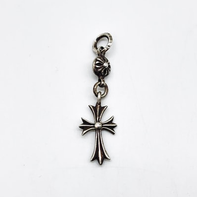 Chrome Hearts 1 Ball Tiny CH Cross Charm "Silver"