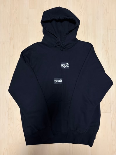 Supreme / Comme des Garçons SHIRT® Split Box Logo Hooded Sweatshirt "Black"