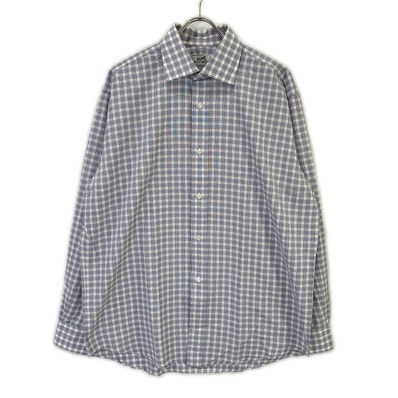 エルメス 【美品】チェック セリエボタン 長袖シャツ 41/16