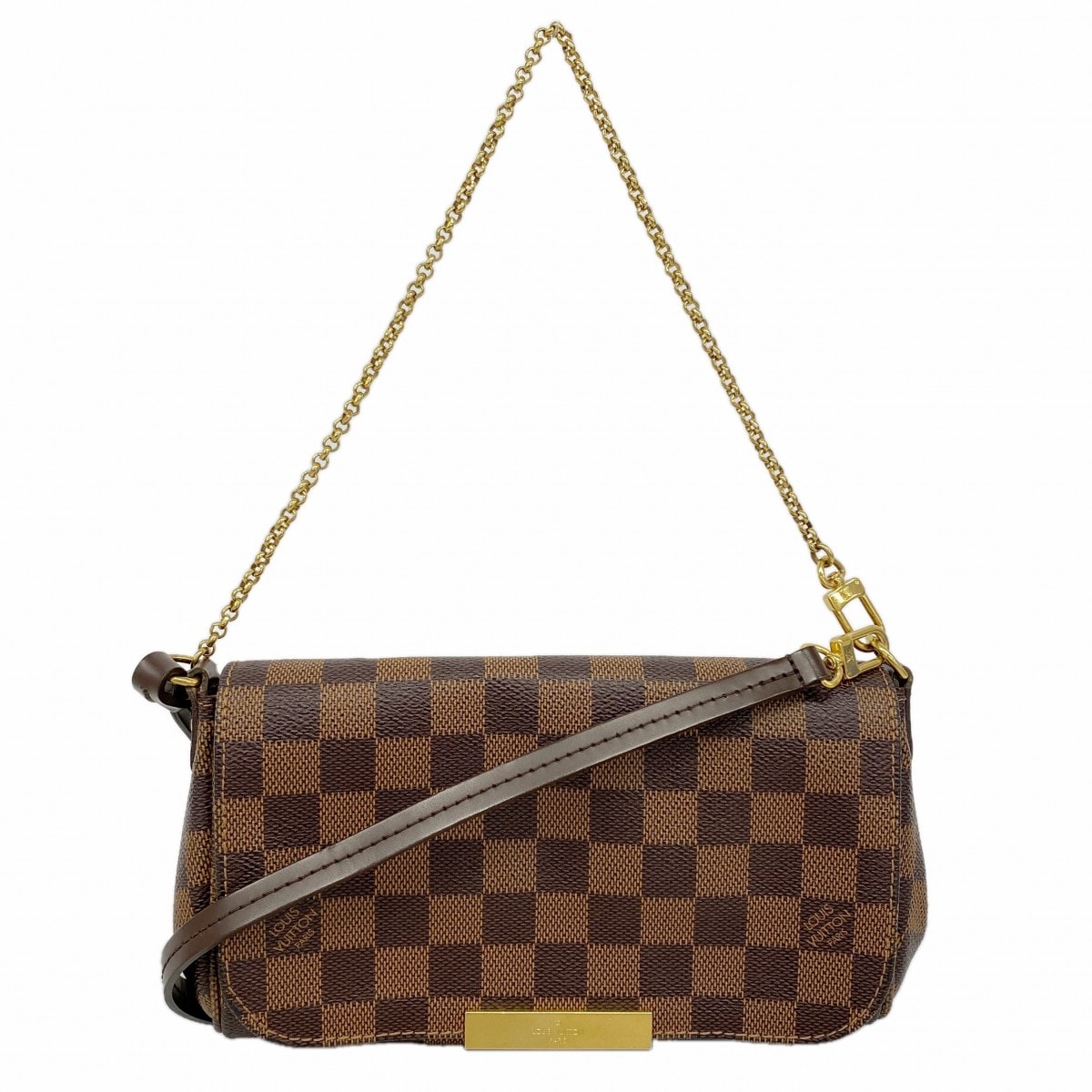★最終価格【6fa1159】ルイヴィトン ハンドバッグ ダミエ フェイボリットPM N41276 エベヌ 2wayバッグ【中古】レディース