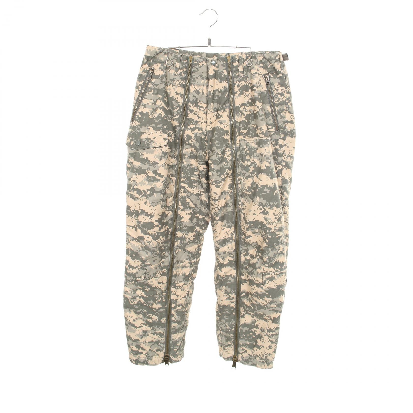 シュプリーム Supreme Supreme × ALPHA 23AW Cotton Twill Flight Pant カモフラージュ カーゴパンツ 衣料品 ボトムス コットン メンズ グリーン系 / グレー系 / ベージュ系 【中古】