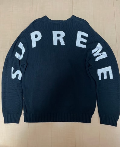 Supreme Back Logo Sweater "Black"