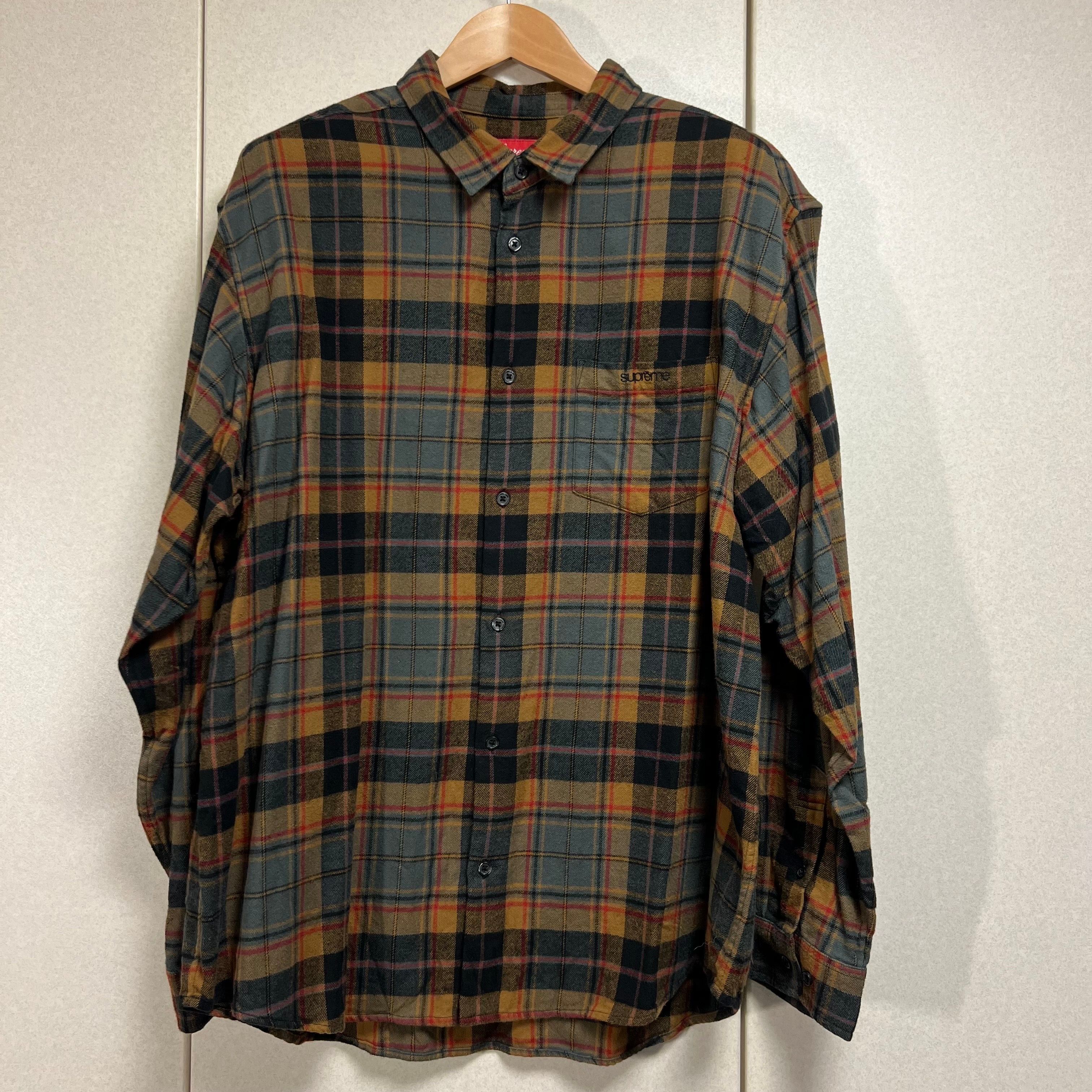 Supreme Plaid Flannel Shirt "Black" (22FW)
