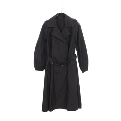 マックスマーラ MAX MARA トレンチコート 衣料品 アウター コットン レディース ブラック系 【中古】
