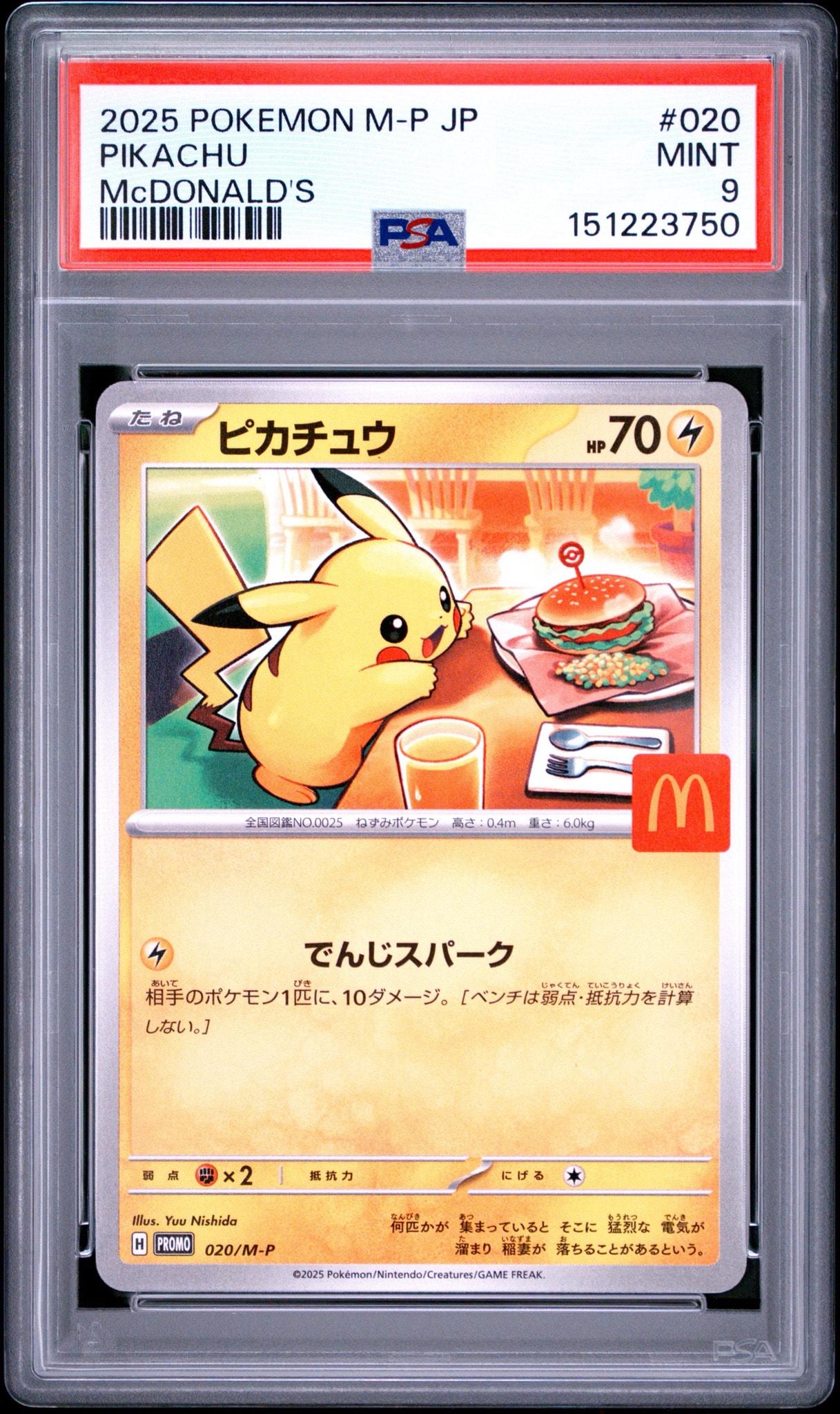 y*1様 ポケモンカード　マック　ピカチュウ　プロモ　020/M-P　３枚　まと ピカチュウ P [M-P 020](プロモカードパック「マクドナルド ハッピー