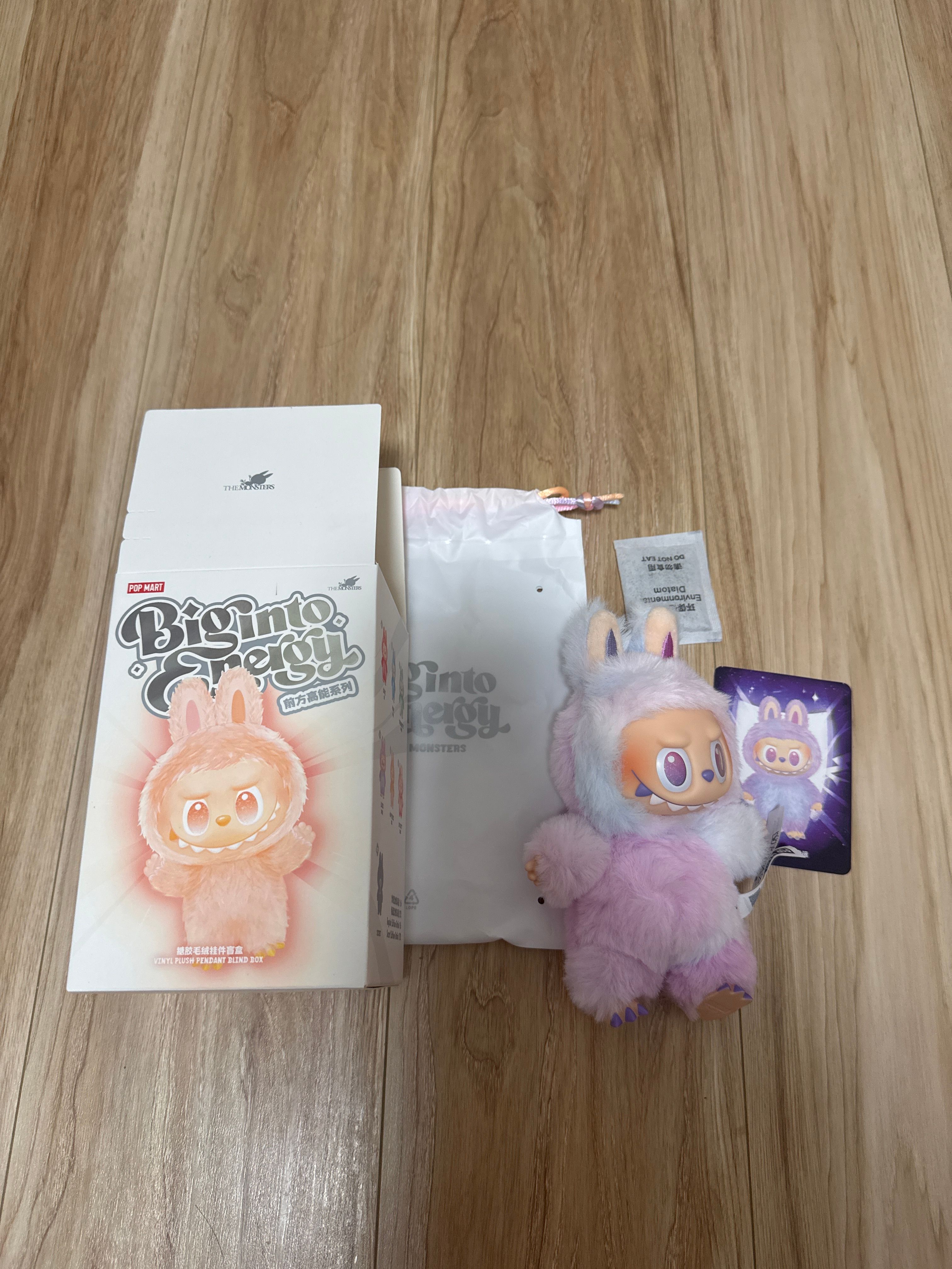 POP MART THE MONSTERS (LABUBU) Big into Energy Series Plush Pendant LUCK