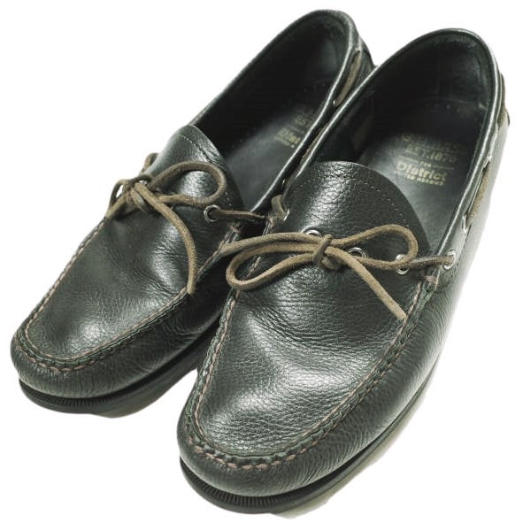 G.H.BASS x District UNITED ARROWS ジーエイチバス ディストリクト ユナイテッドアローズ 24AW 別注 WEBSTER 1アイレットキャンプモカシン US9(27cm) BLACK 革靴 シューズ g23990