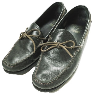 G.H.BASS x District UNITED ARROWS ジーエイチバス ディストリクト ユナイテッドアローズ 24AW 別注 WEBSTER 1アイレットキャンプモカシン US9(27cm) BLACK 革靴 シューズ g23990