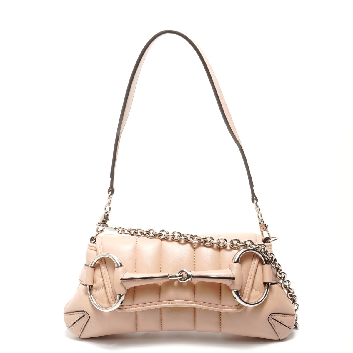 グッチ GUCCI ホースビット レザー ショルダーバッグ【中古】