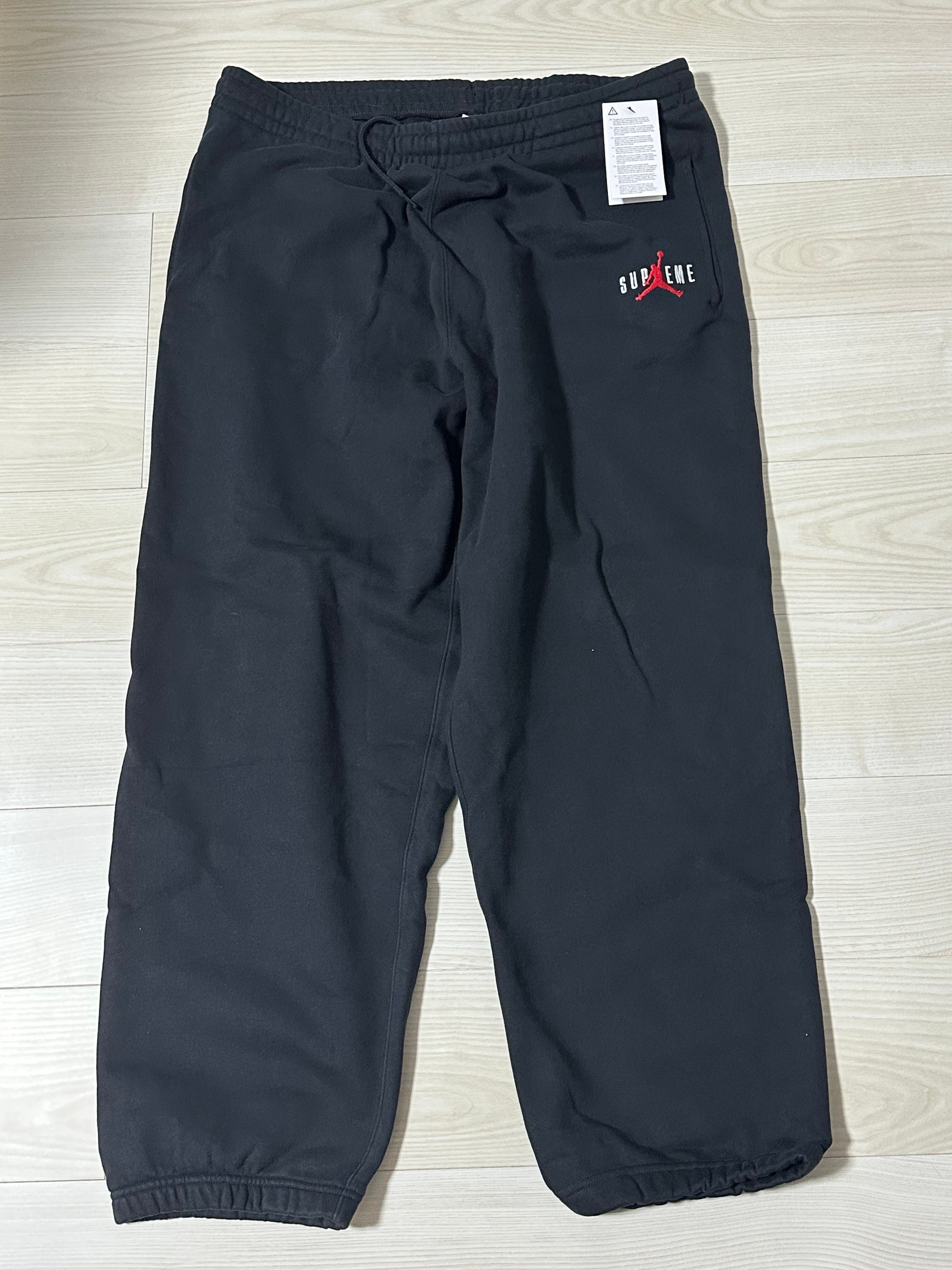 シュプリーム x ジョーダン スウェットパンツ "ブラック"