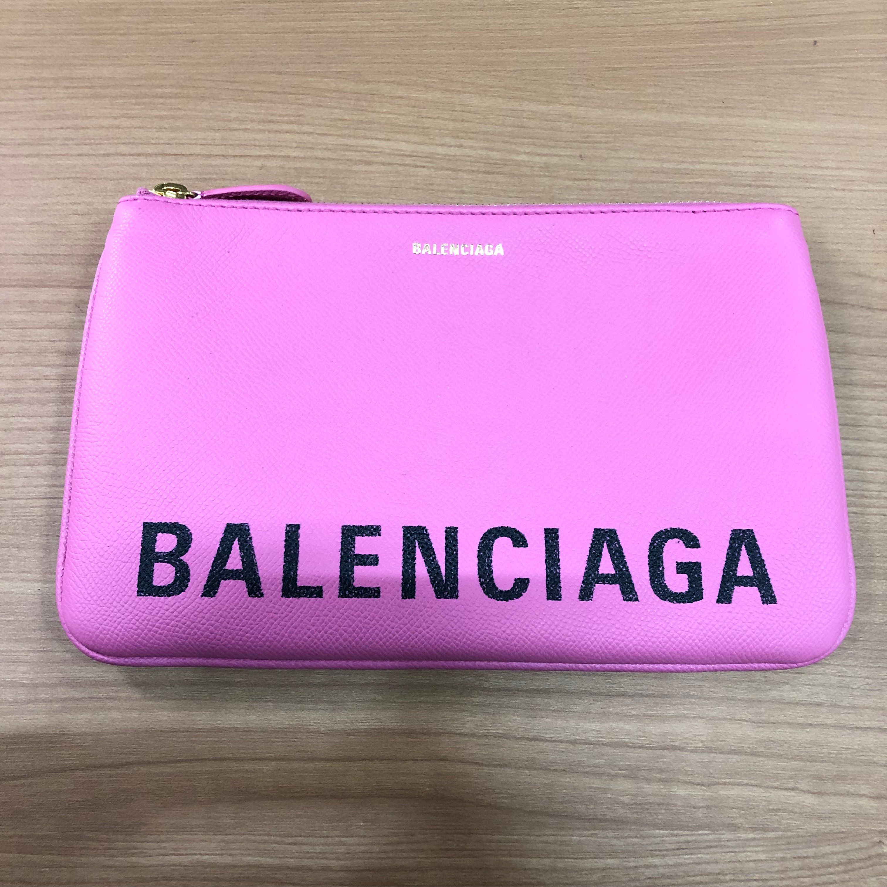 BALENCIAGA Ville Clutch Bag "Pink"
