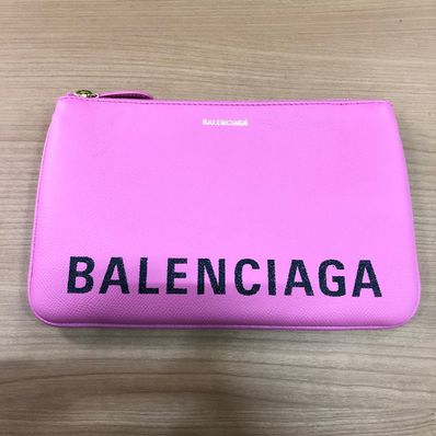 BALENCIAGA Ville Clutch Bag "Pink"