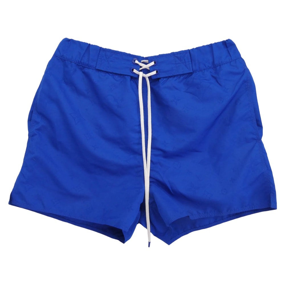 LOUIS VUITTON ルイ・ヴィトン ショートパンツ 21AW HHW55W 3D ポケット モノグラム ボード ショーツ ハーフ ショート パンツ ブルー系 L【中古】