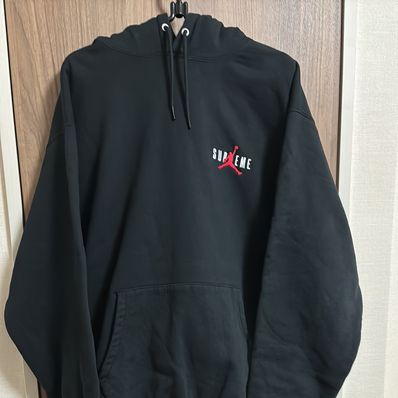 Supreme x Jordan Hooded Sweatshirt "Black"