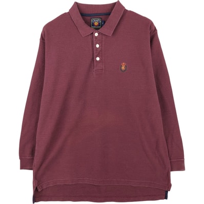 古着 80年代 ラルフローレン Ralph Lauren CHAPS チャップス 長袖 ポロシャツ メンズXL相当 ヴィンテージ/eaa615771