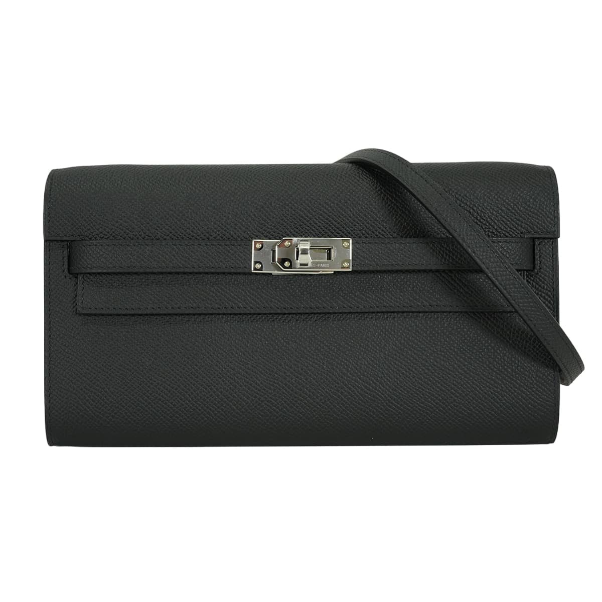 HERMES エルメス 長財布 ケリーウォレット ロング トゥーゴー 黒 (ブラック) エプソン シルバー金具 G刻印 新品