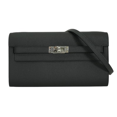 HERMES エルメス 長財布 ケリーウォレット ロング トゥーゴー 黒 (ブラック) エプソン シルバー金具 G刻印 新品