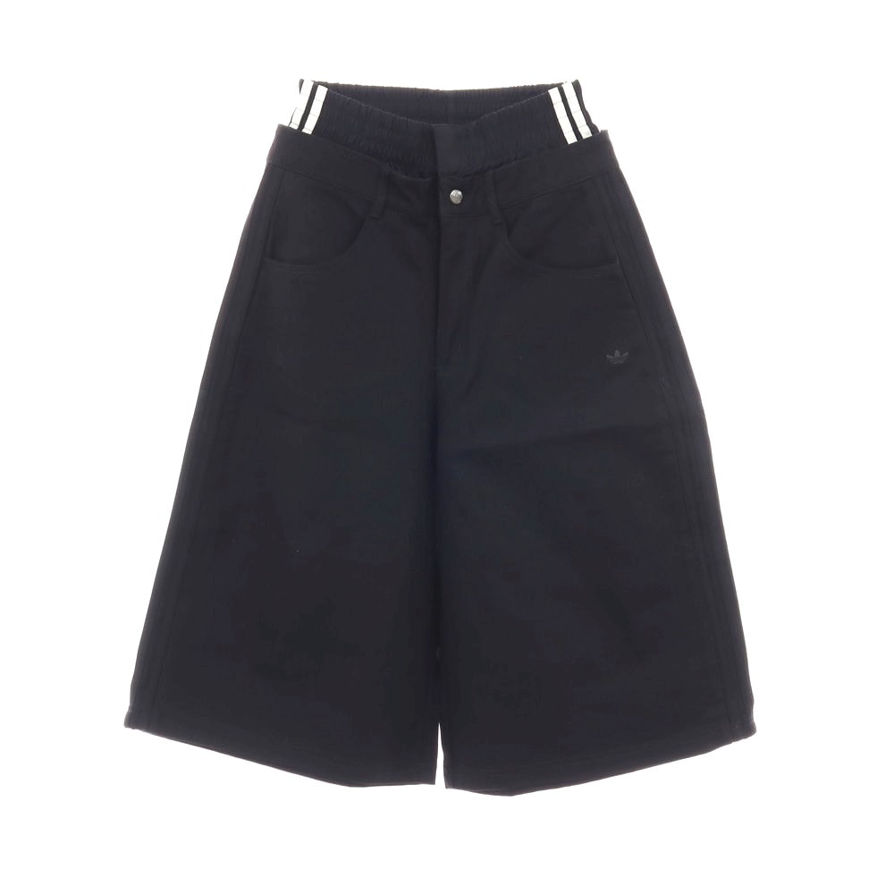 【中古】アディダス adidas コットン ハーフパンツ ブラック【サイズJPN M】【レディース】