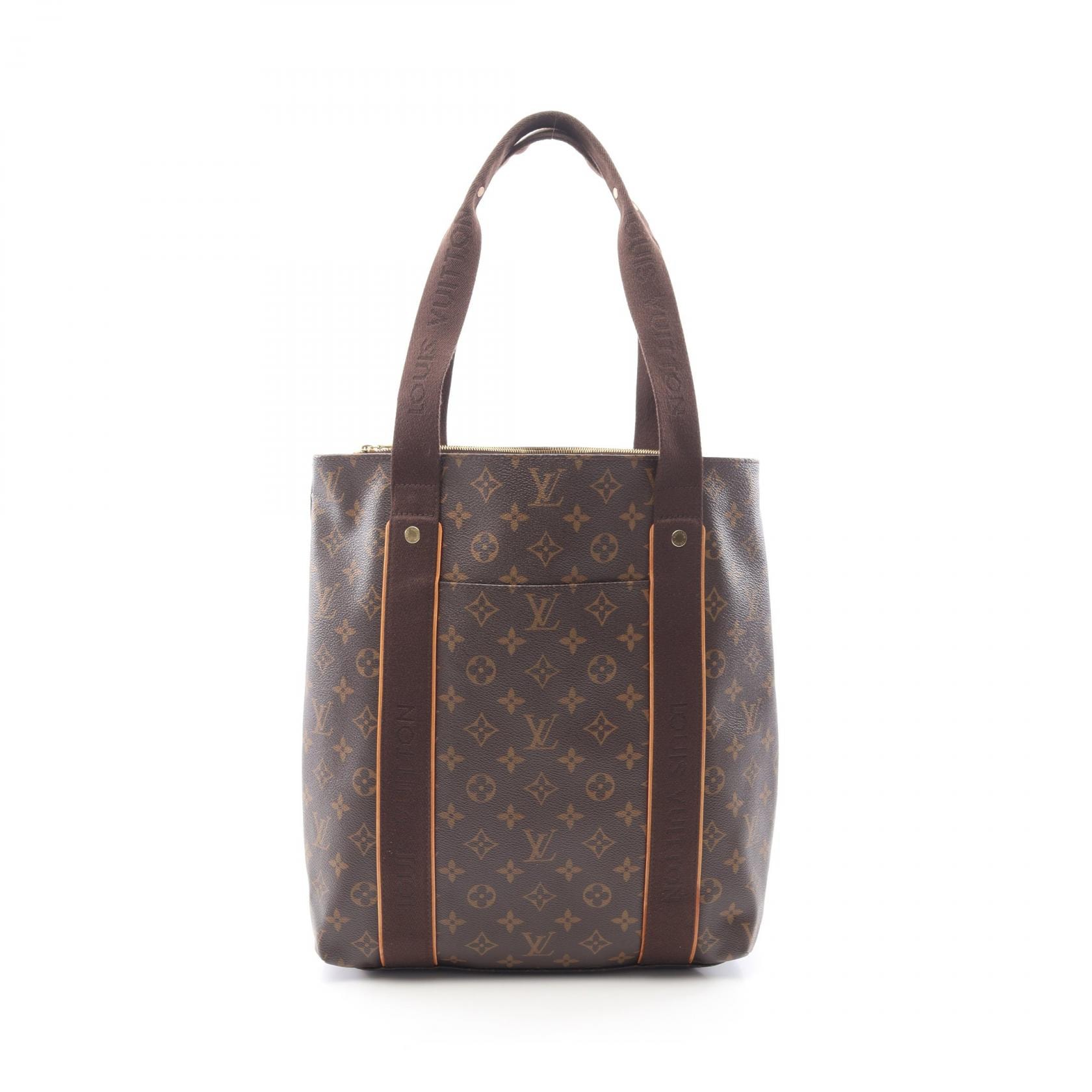 ルイ・ヴィトン LOUIS VUITTON カバ ボブール トートバッグ バッグ PVCコーティングキャンバス レザー モノグラム メンズ レディース ブラウン系 M53013 【中古】