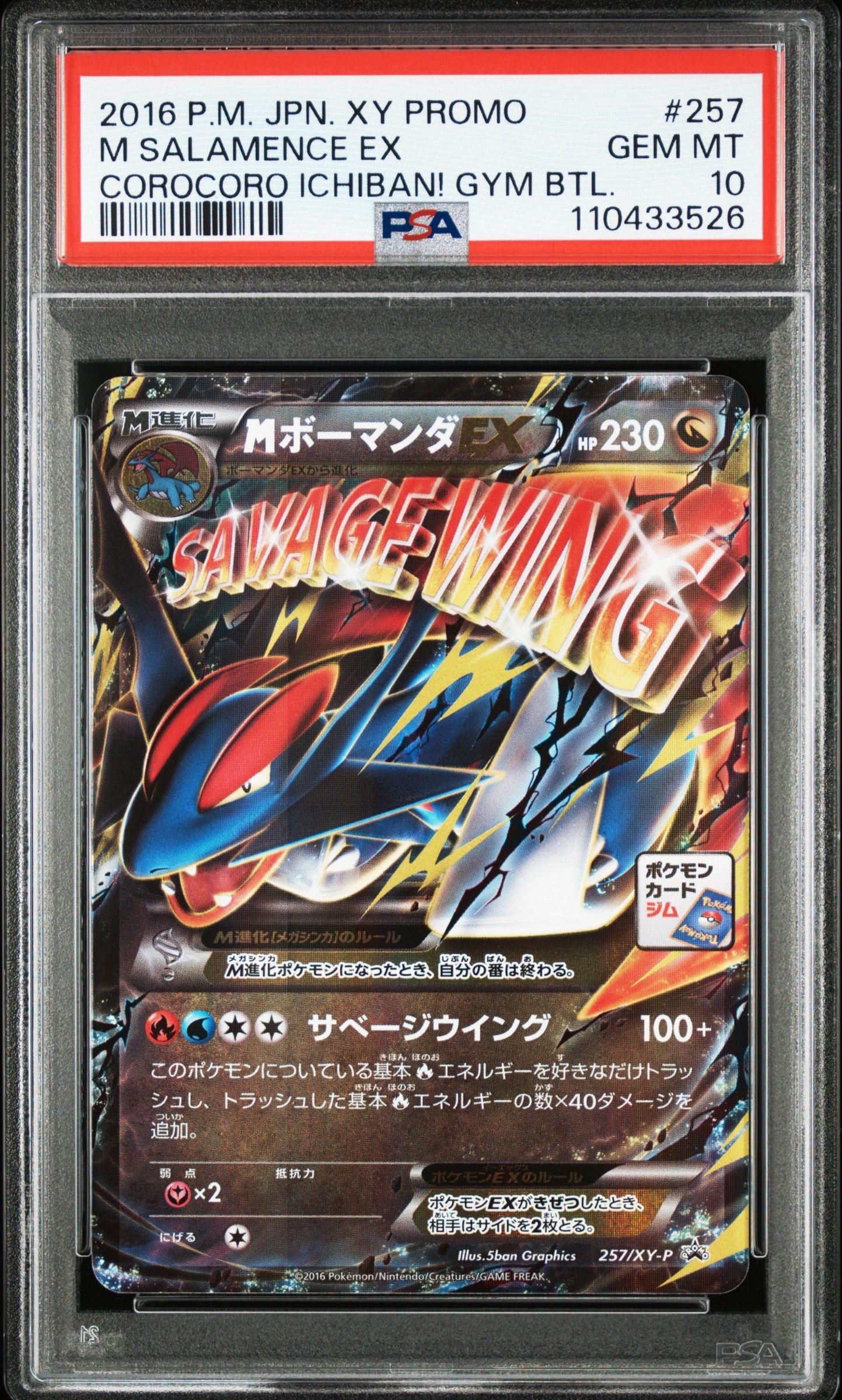MボーマンダEX P [XY-P 257](プロモーションカード「メガボーマンダジムバトル」)
