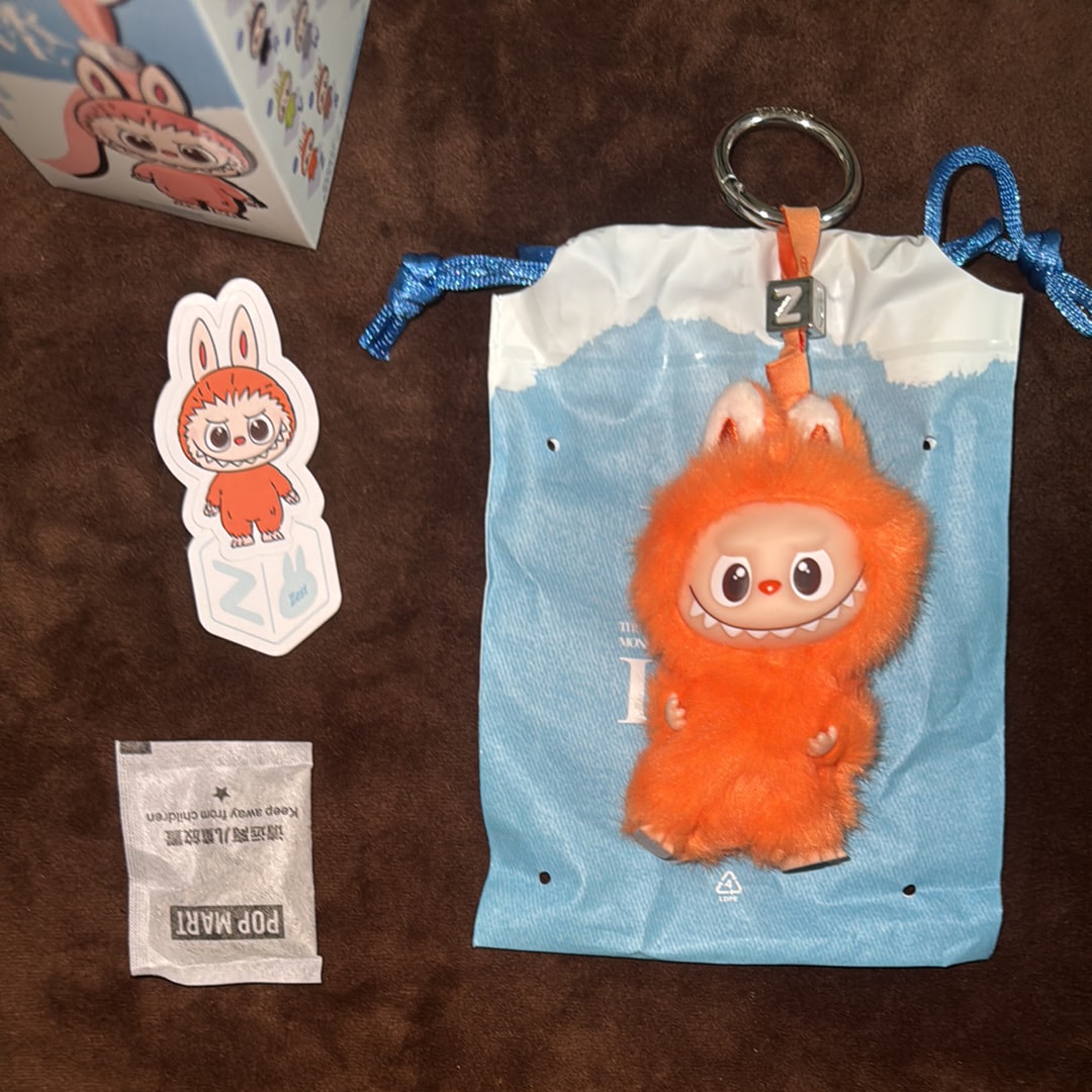 POP MART THE MONSTERS (LABUBU) Pin for Love Series-Vinyl Plush Pendant (N-Z) Z