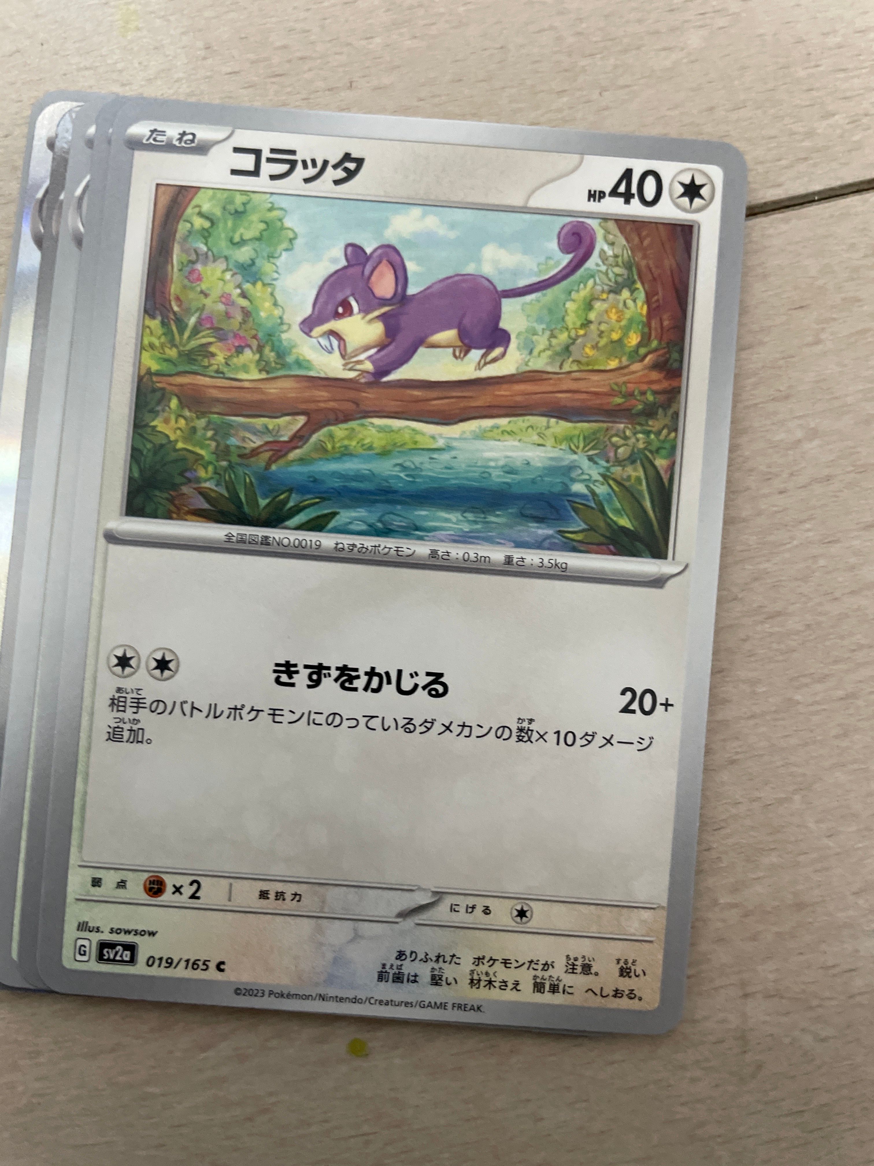 コラッタ C[SV2a 019/165](強化拡張パック「ポケモンカード151」)