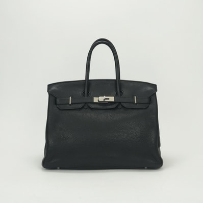 エルメス HERMES バーキン35 バーキン 35 バッグ トートバッグ トリヨンクレマンス ノワール Noir ブラック Black 黒 シルバー金具 ハンドバッグ