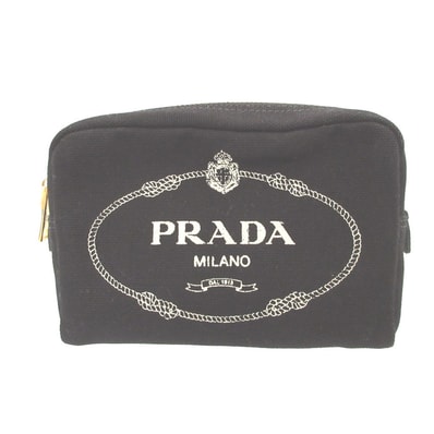 PRADA Canapa Pouch "Black"