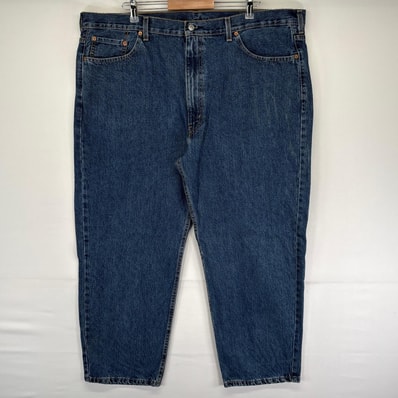 古着 リーバイス Levi's デニム パンツ 550 5ポケット 大きいサイズ ジーパン ジーンズ 長ズボン w46 L29 ブルー系 メンズ