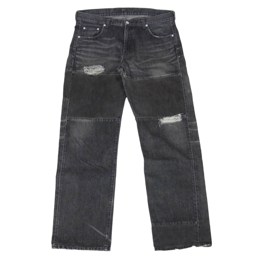 NEIGHBORHOOD ネイバーフッド DCNH-PT-10 BASIC ベーシック SAVAGE サベージ ダメージ加工 ブラック  デニムパンツ ブラック系 XL【中古】